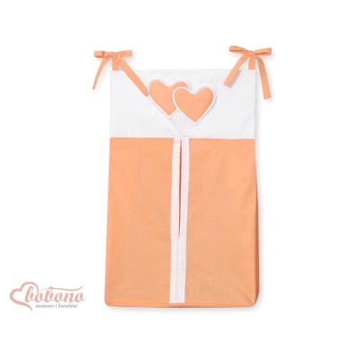 Pochette de Rangement pour Couche Orange Cœurs