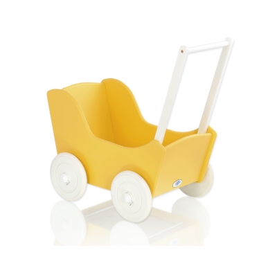 Poussette de Poupée en Bois