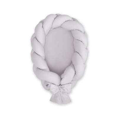 Réducteur de Lit Bébé + Tour de Lit 2 en 1 Gris