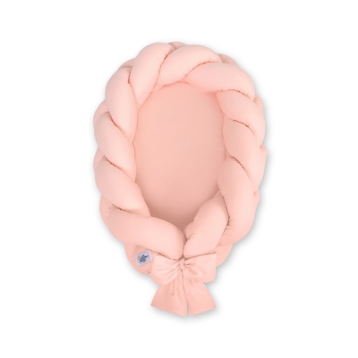Réducteur de Lit Bébé + Tour de Lit 2 en 1 Rose Poudré