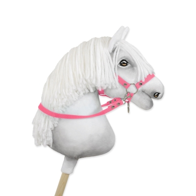 Rênes pour Licol de Cheval Bâton Rose
