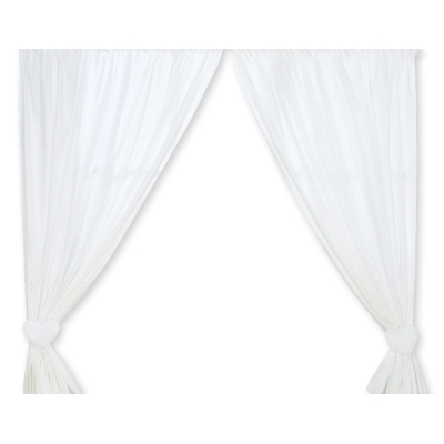 Rideaux pour Chambre de Bébé Blanc Cœurs