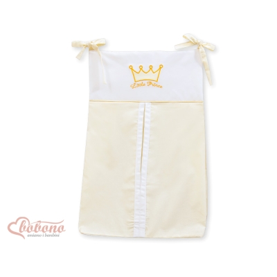 Sac à Couches Bébé avec Broderie Crème Prince / Princess