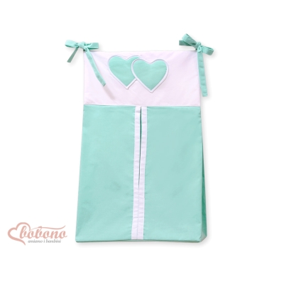Sac à Couches Menthe Cœurs