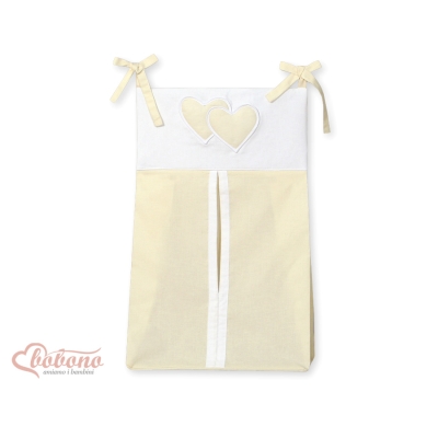 Sac à Langer Couches Crème Cœurs