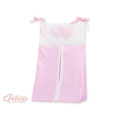 Sac à Langer Couches Rose à Pois Cœurs