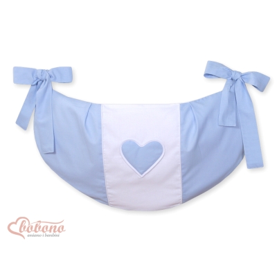 Sac de Jouet pour Bébé Bleu Cœurs