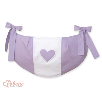 Sac de Jouet pour Bébé Lila Cœurs