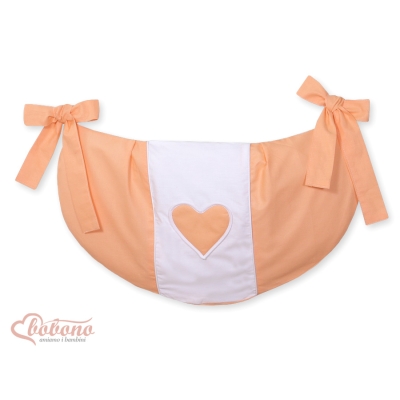 Sac de Jouet pour Berceau Orange Cœurs