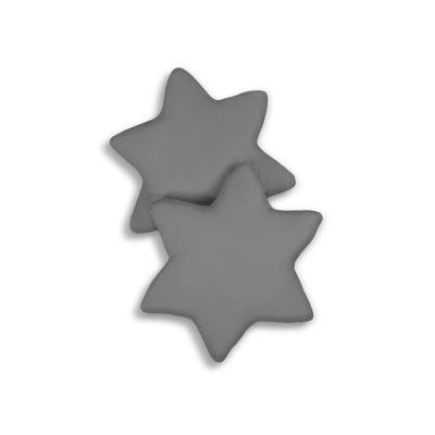 Set de 2 Coussins étoile Gris Anthracite