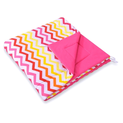 Tapis de Sol  pour Tipi (Teepee) Rose Jaune Chevron