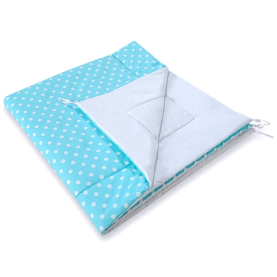 Tapis de Sol  pour Tipi (Teepee) Turquoise à Pois