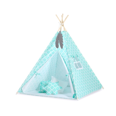 Tipi pour Enfant avec Plumes Décoratives Menthe Maroc