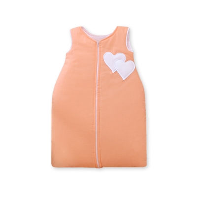 Turbulette Bébé  Orange Cœurs