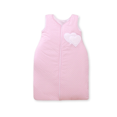 Turbulette Bébé  Rose à Pois Cœurs