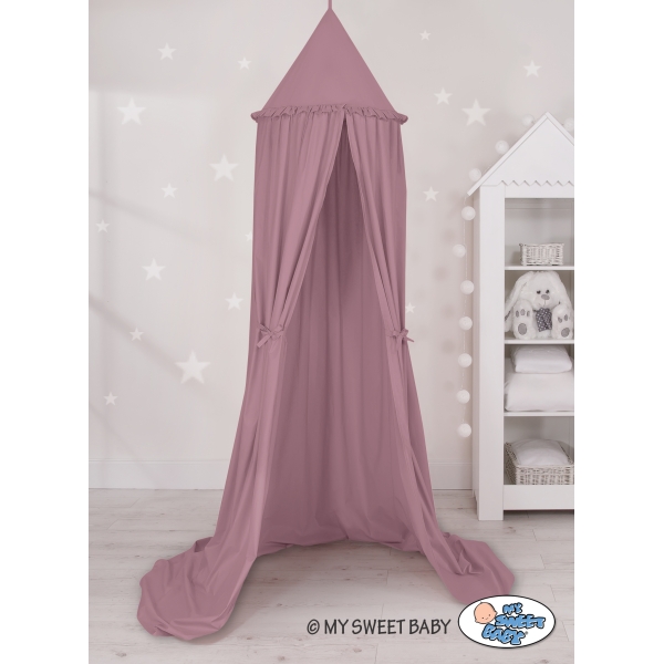 Baldaquin Suspendu Dôme Au Dessus Du Lit de Bébé  Violet Pastel