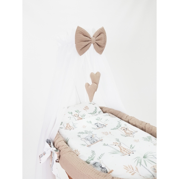Ensemble de garnitures grande berceau bébé en osier
