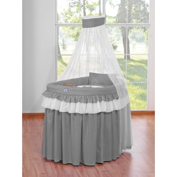 4 pcs Ensemble pour Berceau de Bébé Anthracite