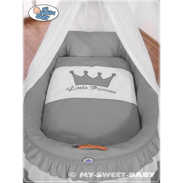 4 pcs Ensemble pour Berceau de Bébé Anthracite