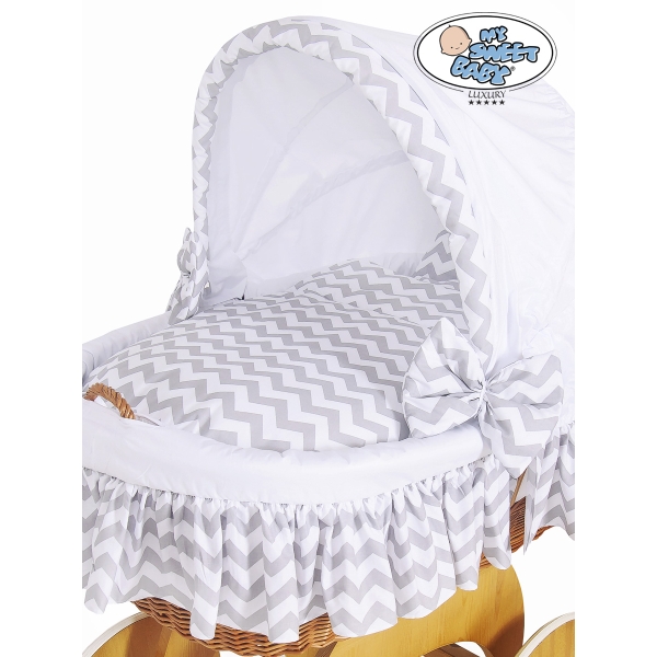 4 pcs Ensemble pour Berceau de Bébé avec Canopy Hannah