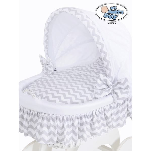 4 pcs Ensemble pour Berceau de Bébé avec Canopy Hannah