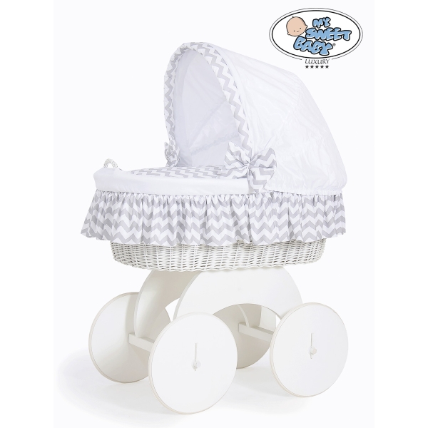 4 pcs Ensemble pour Berceau de Bébé avec Canopy Hannah