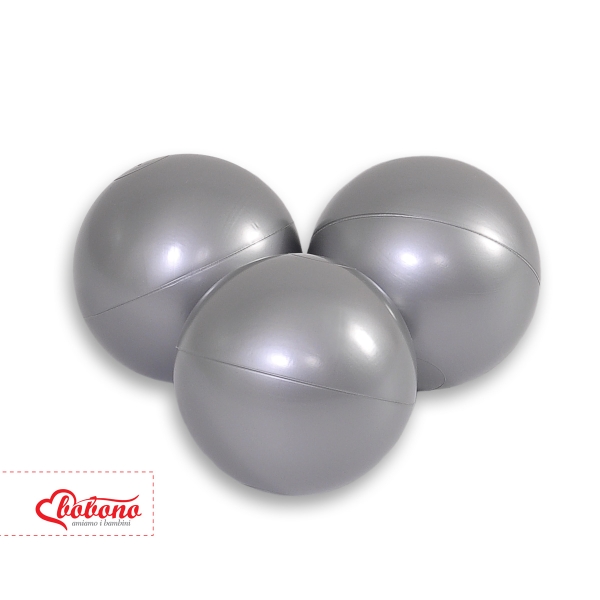 Balles pour Piscine à Balle 50 pcs Argent