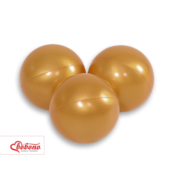 Balles pour Piscine à Balle 50 pcs Doré