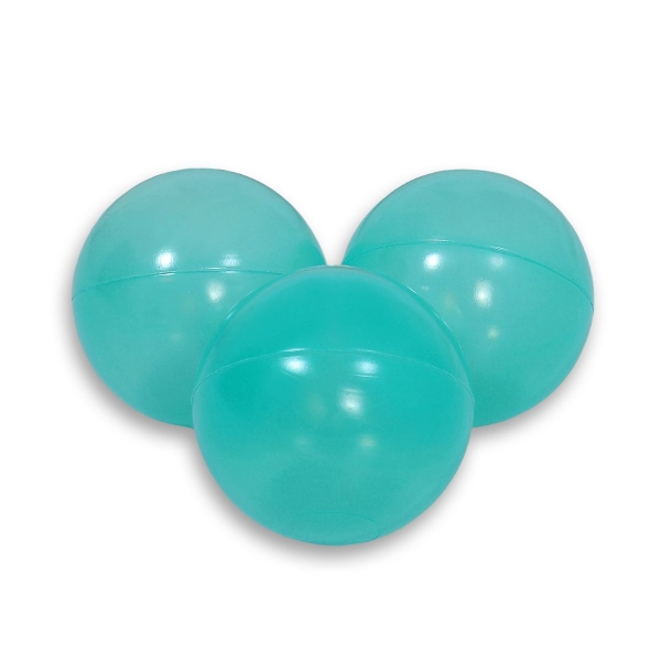 Balles pour Piscine à Balle 50 pcs Transparent Bleu/vert