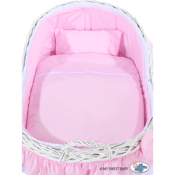 Berceau avec Capote Rose Carina pour Fille