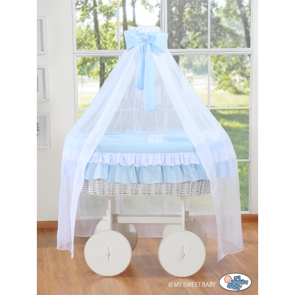 Berceau Bébé Deluxe à Ciel et Textile Bleu Bellamy