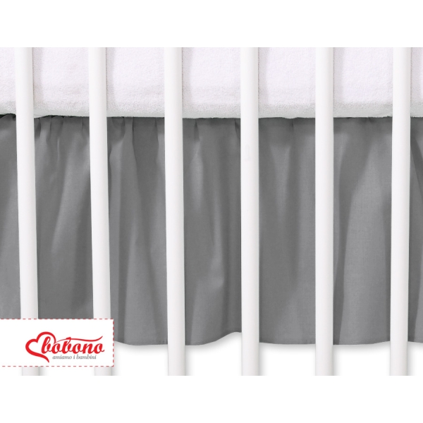 Cache-sommier 140x70 cm Anthracite Cœurs