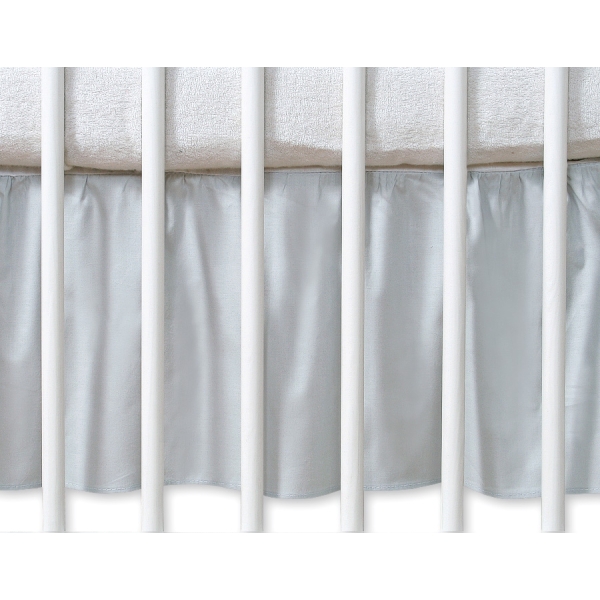 Cache-sommier Décoratif pour Berceau 120x60 cm - Hanging Hearts Gris Cœurs