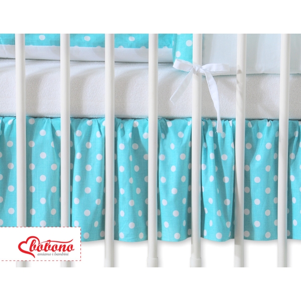 Cache-sommier  Lit Bébé 140x70 cm Cœurs