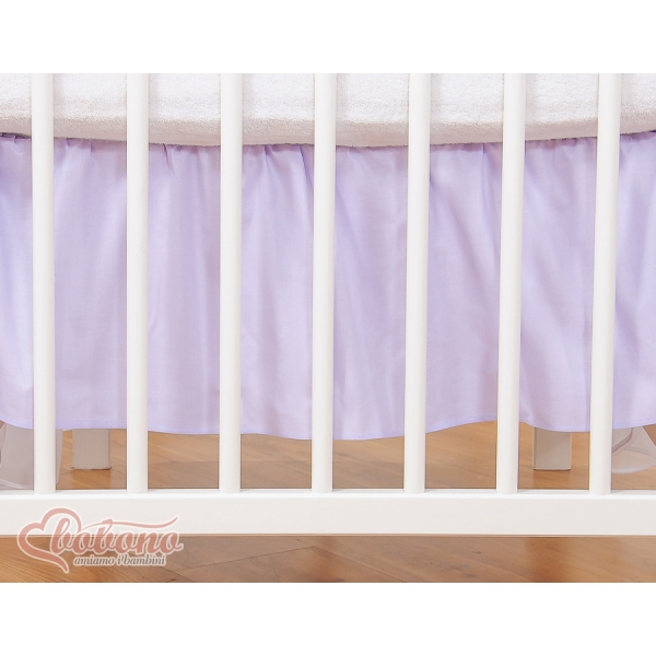 Cache Sommier pour Lit Bébé 140x70 cm Lila Prince / Princess