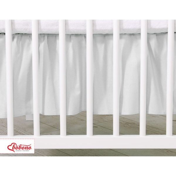 Cache Sommier pour Lit Bébé 60x120 cm Gris Prince / Princess