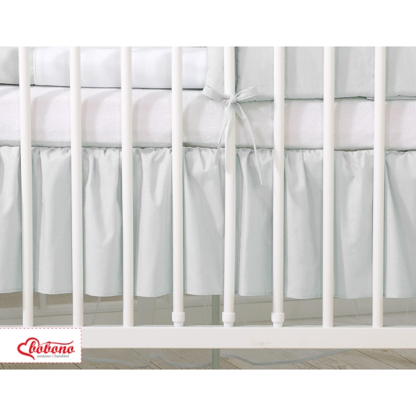 Cache Sommier pour Lit Bébé 60x120 cm Gris Prince / Princess