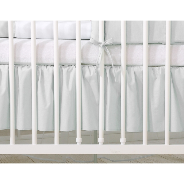 Cache Sommier pour Lit Bébé 60x120 cm Gris Prince / Princess