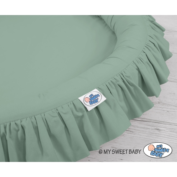 Ciel de Lit à Suspendre Au Plafond avec Nid Blanc Vert