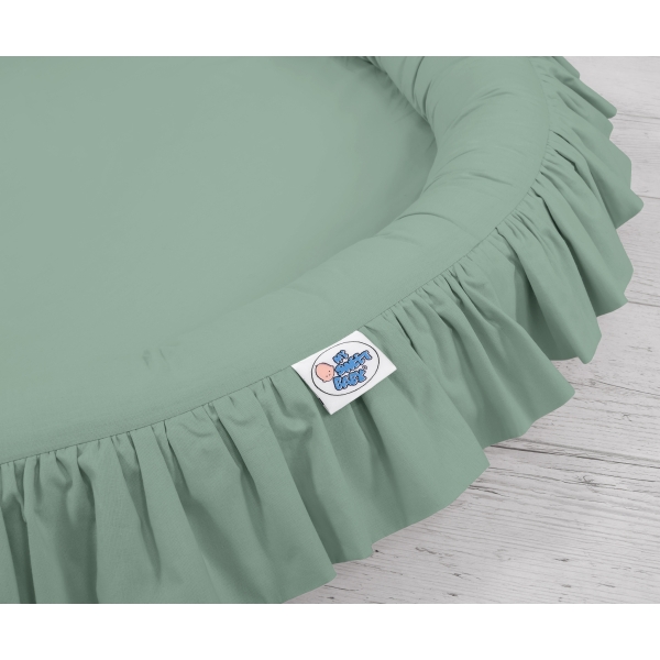 Ciel de Lit à Suspendre Au Plafond avec Nid Blanc Vert