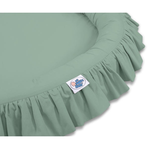 Ciel de Lit à Suspendre Au Plafond avec Nid Blanc Vert