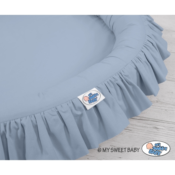 Ciel de Lit à Suspendre Au Plafond avec Nid Bleu Pastel