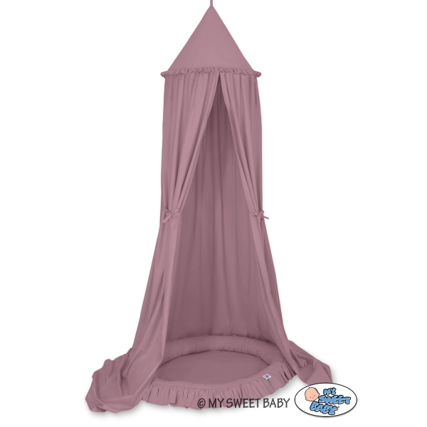 Ciel de Lit à Suspendre Au Plafond avec Nid Violet Pastel
