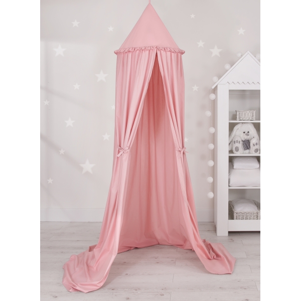 Ciel de Lit à Suspendre Au Plafond Rose Poussiéreux
