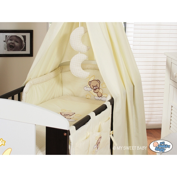 Ciel de Lit Bébé avec Support Crème Bonne Nuit