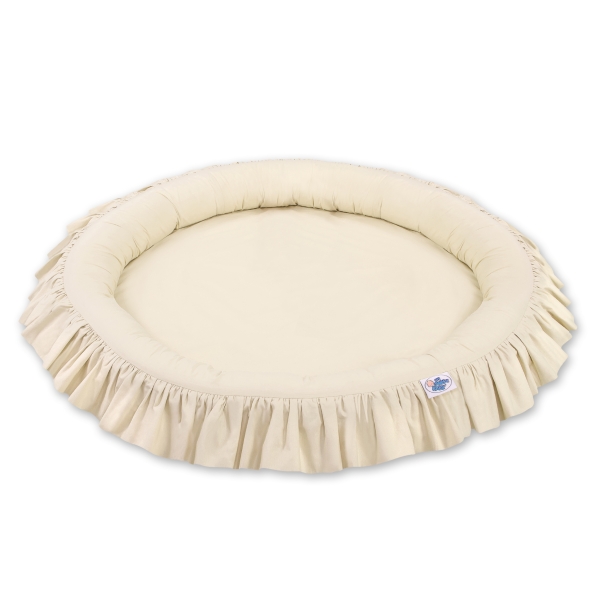 Ciel de Lit Bébé Enfant à Suspendre Au Plafond avec Nid Beige