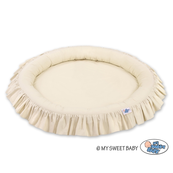 Ciel de Lit Bébé Enfant à Suspendre Au Plafond avec Nid Beige