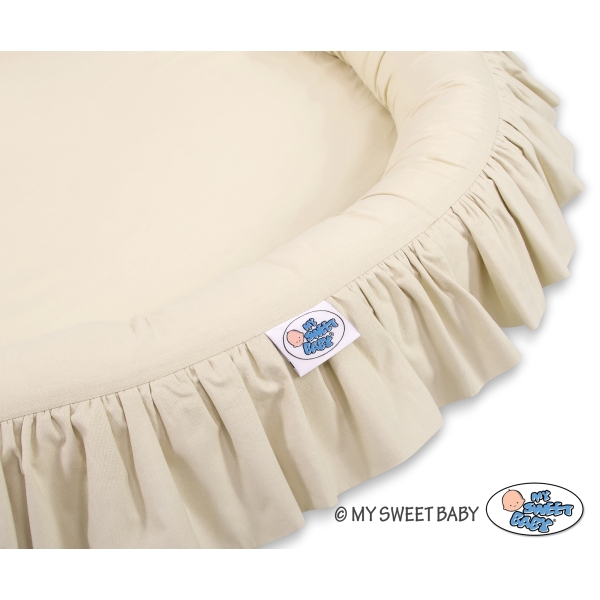 Ciel de Lit Bébé Enfant à Suspendre Au Plafond avec Nid Beige