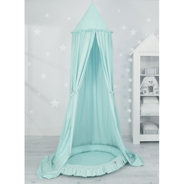 Ciel de Lit Bébé Enfant à Suspendre Au Plafond avec Nid Menthe