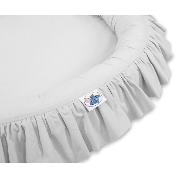 Ciel de Lit pour Enfants Baldaquin avec Nid Gris